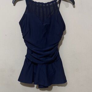 Alisha Levine Navy One Piece Swimsuit